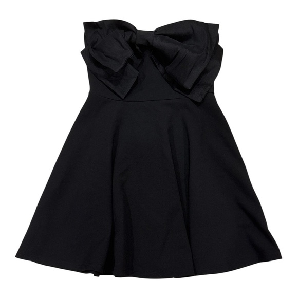 ALLISON & KELLY Elegant Black Dress with Bow - Picture 1 of 3